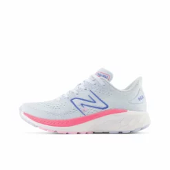 New Balance Kid’s Fresh Foam X 860 V13 (P - Moon Dust/Neon Pink) -THE OFFICE PARTY EDIT SHOP gp860p13 202