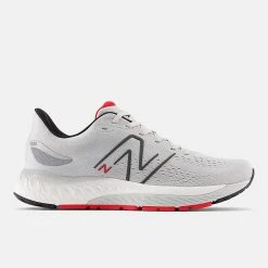 New Balance Men’s Fresh Foam X 880 V12 (Q - Light Aluminum/True Red)