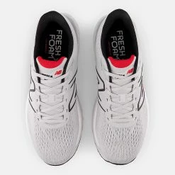 New Balance Men’s Fresh Foam X 880 V12 (Q - Light Aluminum/True Red) -THE OFFICE PARTY EDIT SHOP m880q12 nb 04 i