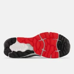 New Balance Men’s Fresh Foam X 880 V12 (Q - Light Aluminum/True Red) -THE OFFICE PARTY EDIT SHOP m880q12 nb 06 i