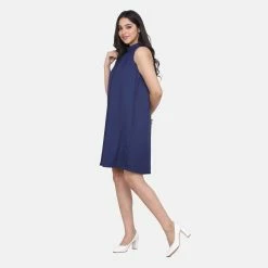 Powersutra Royal Blue Sunburst Neck Trapeze Dress -THE OFFICE PARTY EDIT SHOP royal blue sunburst neck trapeze dress 11 2 Power Sutra 02dcce52 4f53 4db0 9687 a3a78f2ba8d8