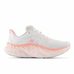 New Balance Women’s Fresh Foam More V4 (CM- Quartz Grey/Washed Pink/Grapefruit)