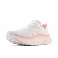 New Balance Women’s Fresh Foam More V4 (CM- Quartz Grey/Washed Pink/Grapefruit) -THE OFFICE PARTY EDIT SHOP wmorcm4 205