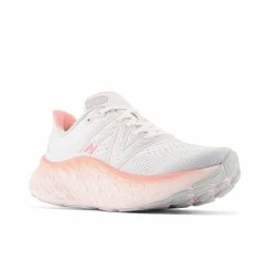 New Balance Women’s Fresh Foam More V4 (CM- Quartz Grey/Washed Pink/Grapefruit) -THE OFFICE PARTY EDIT SHOP wmorcm4 5
